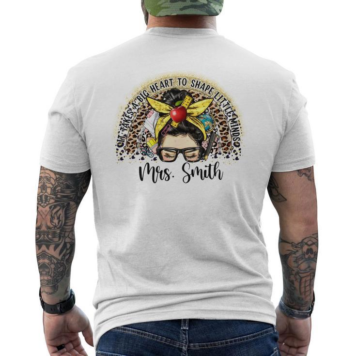It Takes A Big Heart To Shape Little Minds Men's T-shirt Back Print