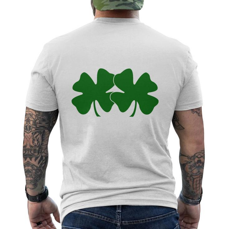 Touch My Lucky Charms And Ill Choke Your Leprechaun Men's Crewneck Short Sleeve Back Print T-shirt