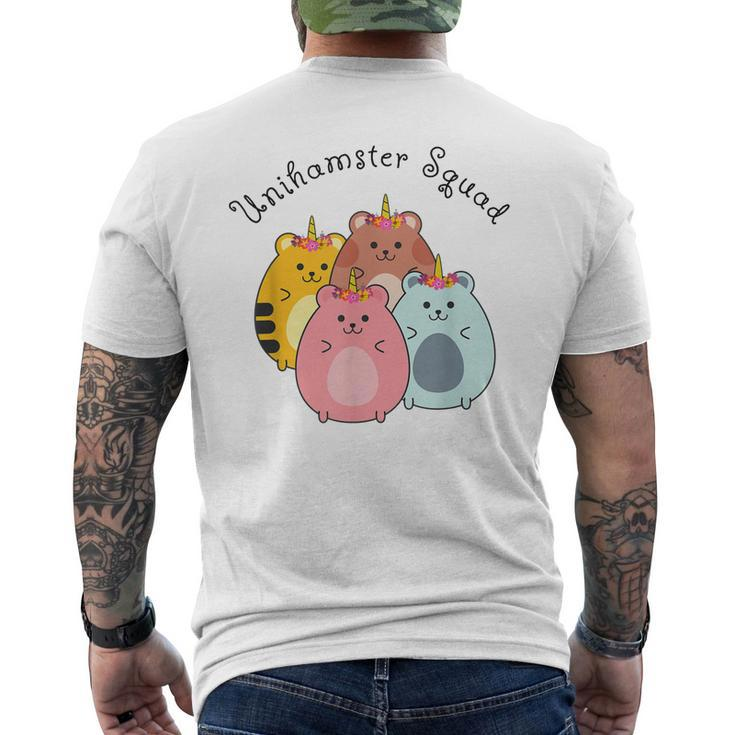 Unihamster Squad Goals Adorable Hamster Friends Men's Back Print T-shirt