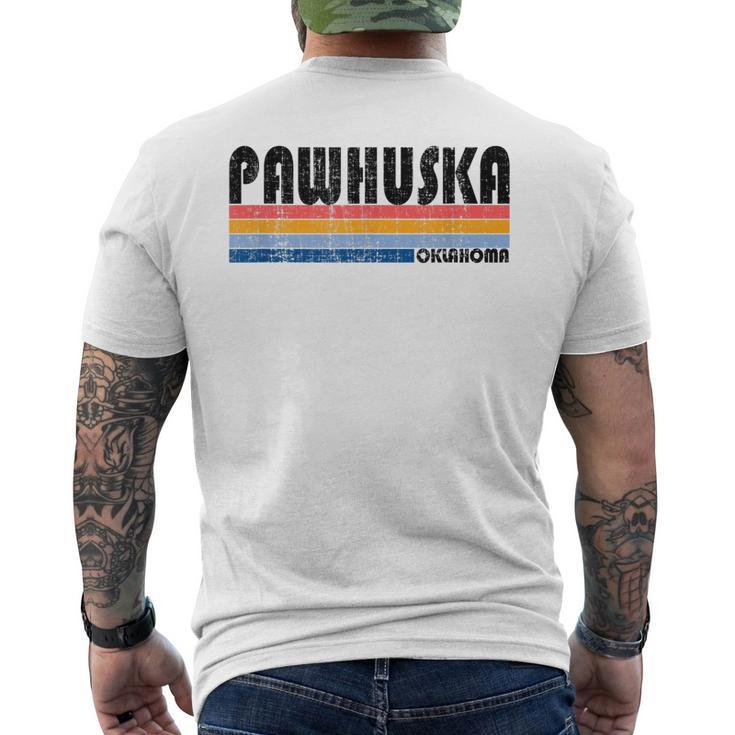 Vintage 70S 80S Style Pawhuska Ok Men's Back Print T-shirt