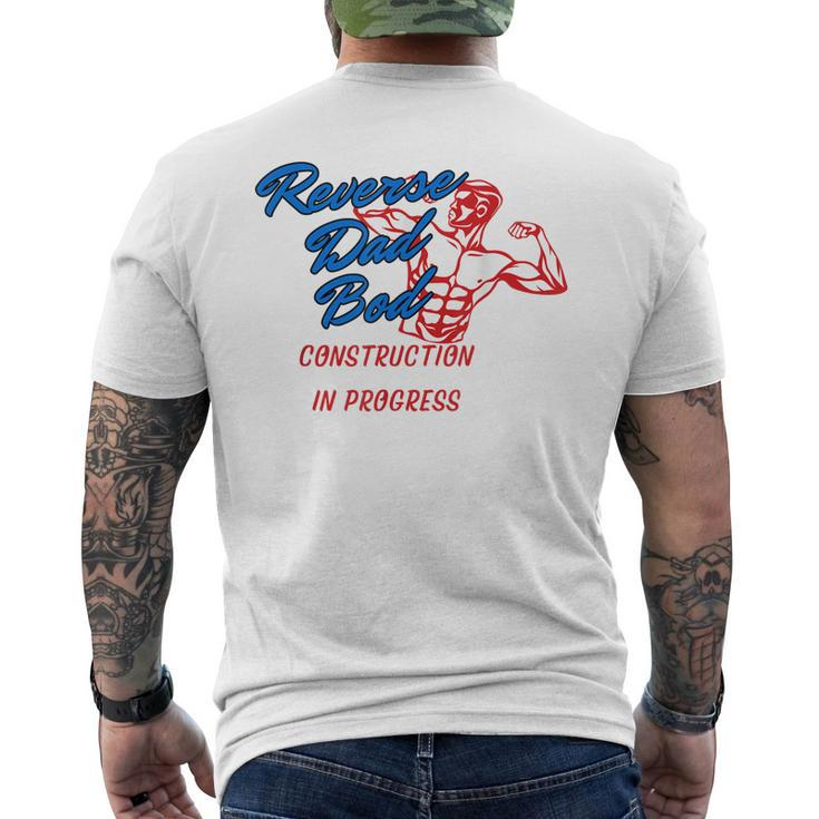 Mens Men Vintage Exercise -Dad Bod Men's T-shirt Back Print