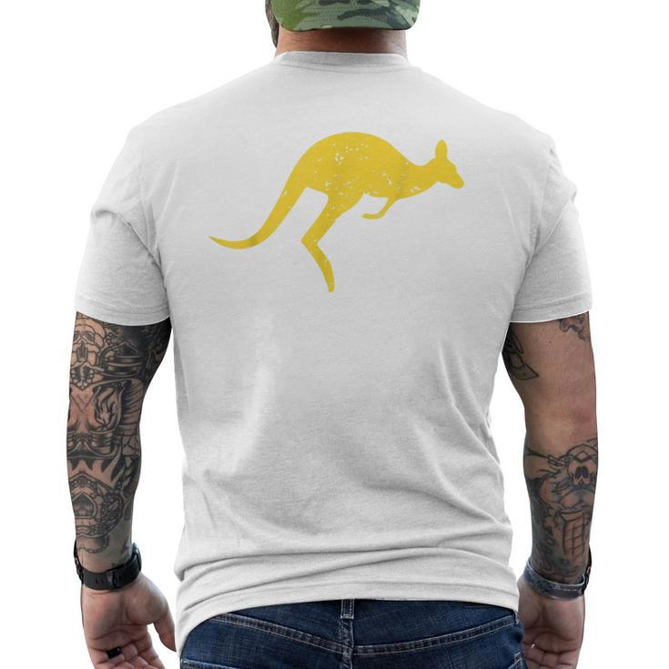 Vintage Kangaroo Australia Aussie Roo Kangaroo Men's Back Print T-shirt