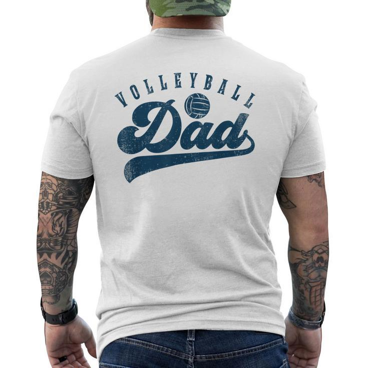 Mens Volleyball Dad Daddy Fathers Day Men's T-shirt Back Print