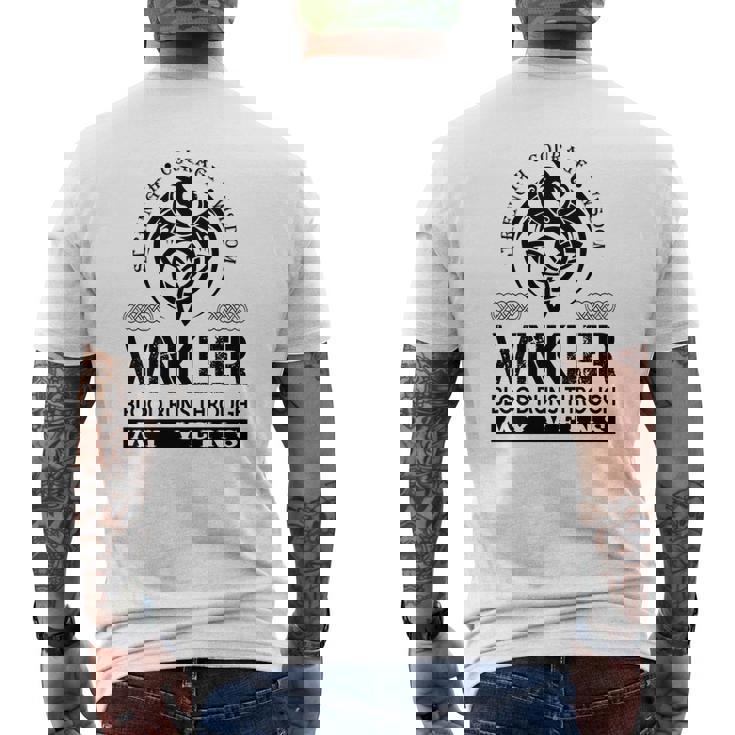 Winkler Blood Runs Through My Veins Men's T-shirt Back Print