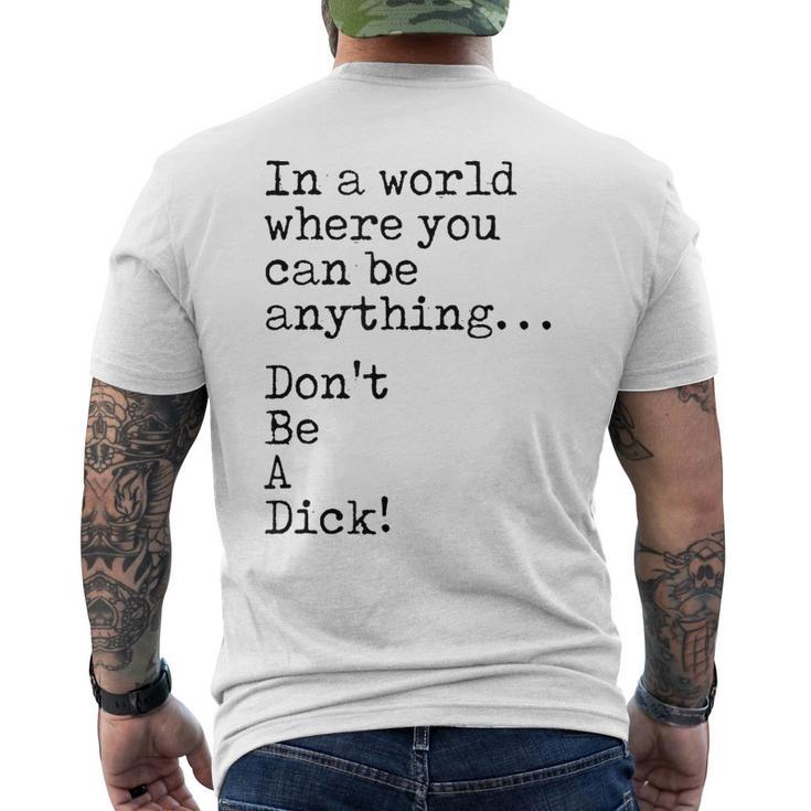 Don t be a dick t shirt online