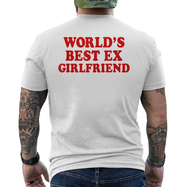 Worlds Best Ex Girlfriend Men's Back Print T-shirt