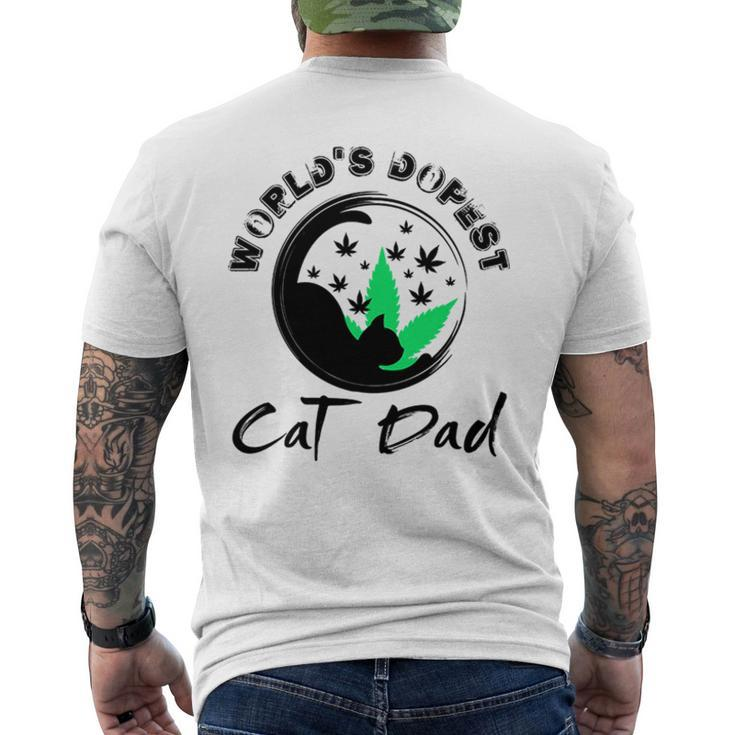 World’S Dopest Cat Dad Men's Back Print T-shirt