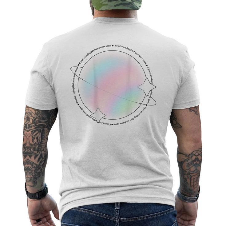 If You’Re Reading This I Need Space Men's Back Print T-shirt