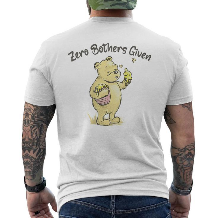 Zero Brothers Given Bear On Back Men's Back Print T-shirt