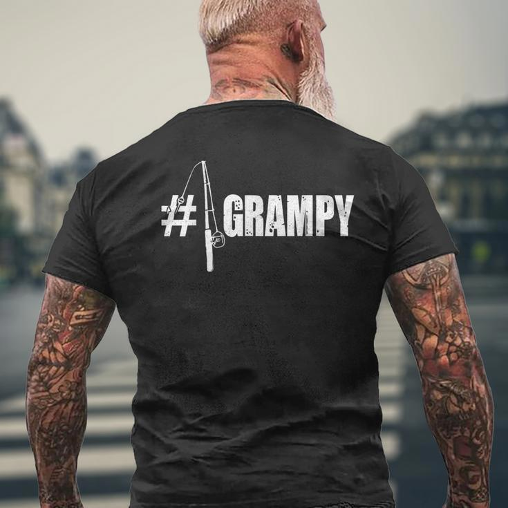 1 No1 Grampy FishingFor Dad Or Grandpa Men's Back Print T-shirt Gifts for Old Men