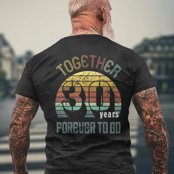 30Th Years Wedding Anniversary For Couples Matching 30 Men's T-shirt Back Print Gifts for Old Men