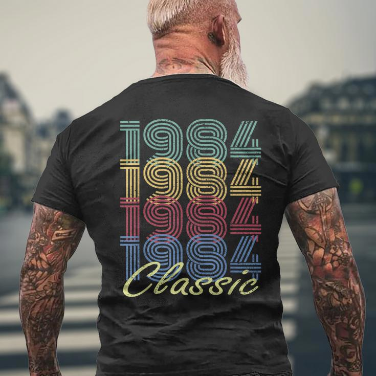 35Th Birthday Vintage 1984 Born In 1984 Classic Men's Back Print T-shirt Gifts for Old Men