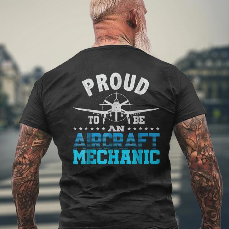 Aircraft MechanicAirplane Aviation Engineer Gift Mens Back Print T-shirt Gifts for Old Men