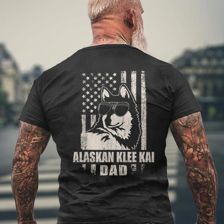 Alaskan Klee Kai Dad Cool Vintage Retro Proud American Men's T-shirt Back Print Gifts for Old Men