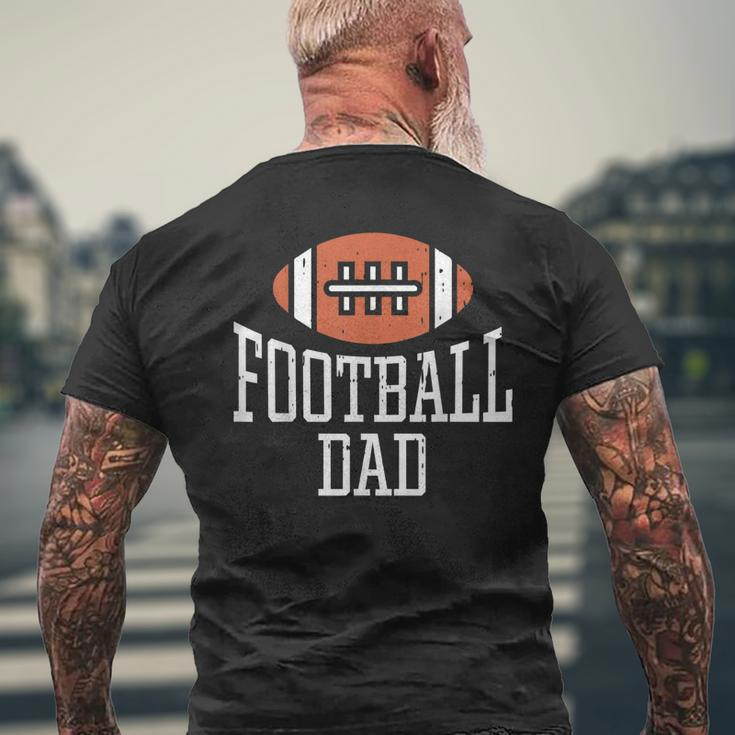 American Football Dad Vintage Game Day Sports Lover Fan Dad Men's T-shirt Back Print Gifts for Old Men