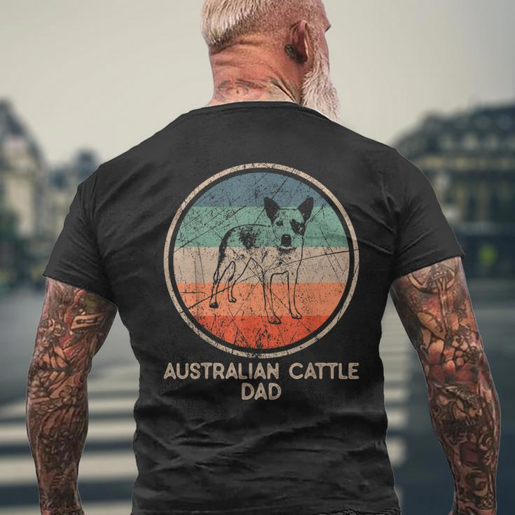 Australian Cattle Dog - Vintage Australian Cattle Dad Men's T-shirt Back Print Gifts for Old Men