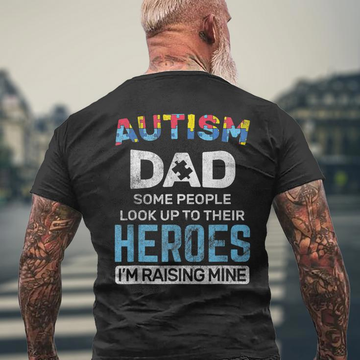 Autism Dad Autism Awareness Autistic Spectrum Asd Mens Back Print T-shirt Gifts for Old Men