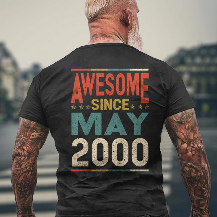 Awesome Since May 2000 Shirt 2000 19Th Birthday Shirt Men's Back Print T-shirt Gifts for Old Men