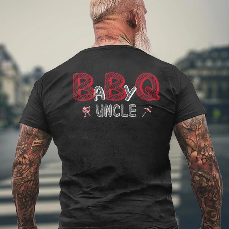 Baby Bbq Shower Uncle Baby Shower Theme Matching Family Mens Back Print T-shirt Gifts for Old Men