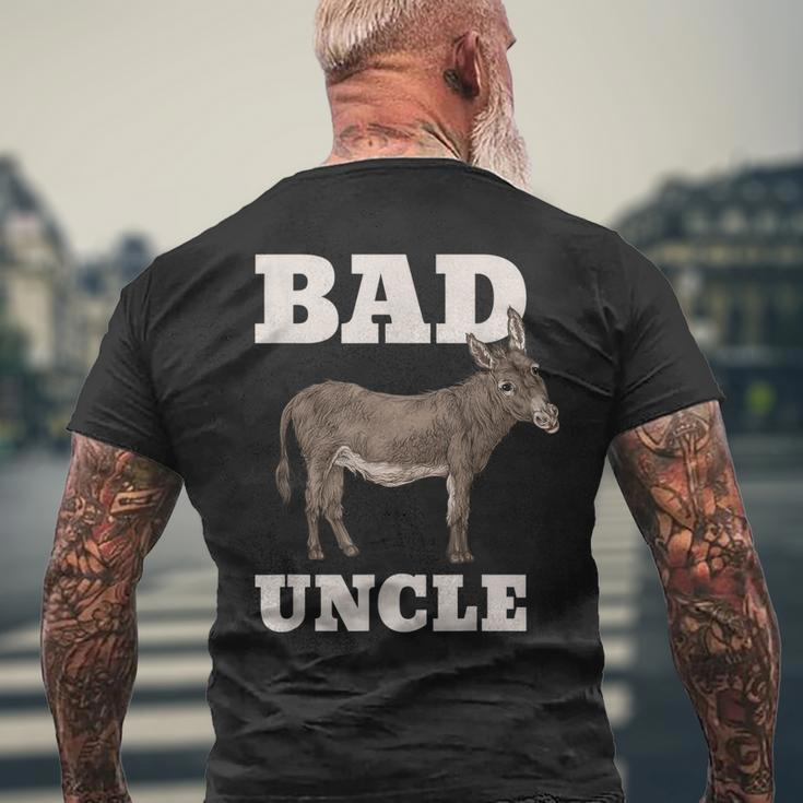 Mens Badass Uncle Pun Cool Men's Back Print T-shirt Gifts for Old Men