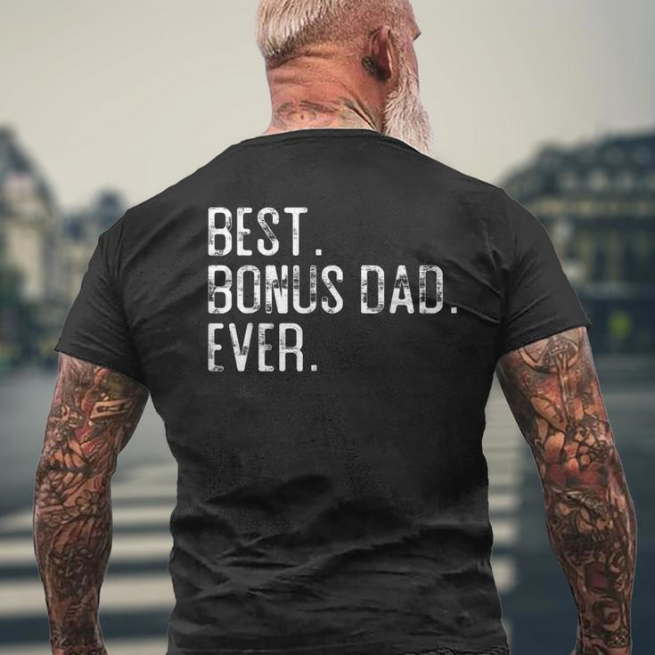 Best Bonus Dad Ever Father’S Day For Step Dad Men's Back Print T-shirt Gifts for Old Men