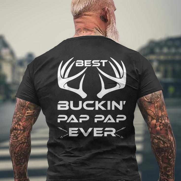 Best Buckin Pap Pap Ever Deer Hunting Lover Dad Men's Back Print T-shirt Gifts for Old Men