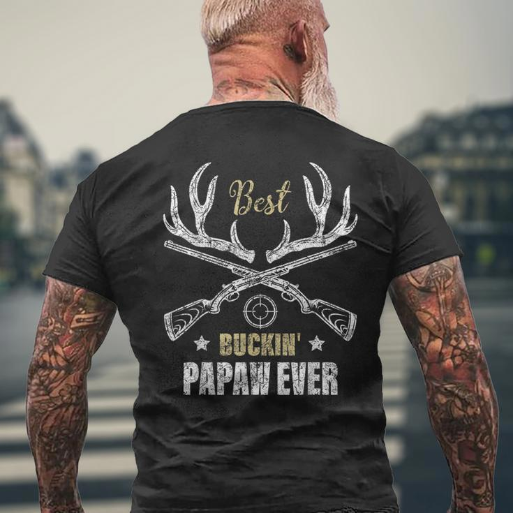 Best Buckin Papaw Ever Deer Hunters Hunting Gift Father Gift For Mens Mens Back Print T-shirt Gifts for Old Men