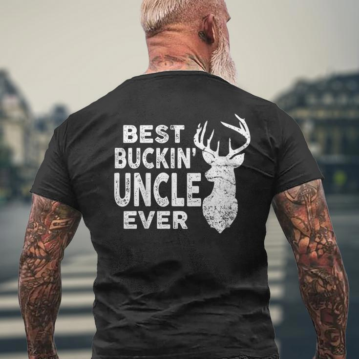 Best Buckin Uncle Ever Shirt Deer Hunting Fathers Day V2 Men's Back Print T-shirt Gifts for Old Men