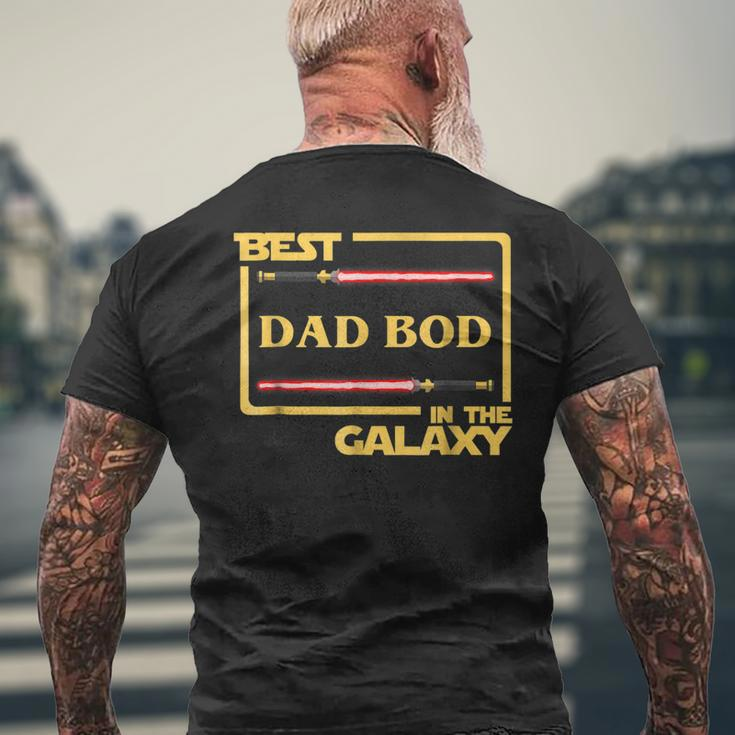 Best Dad Bod In Galaxy Dadbod Birthday Men's Back Print T-shirt Gifts for Old Men
