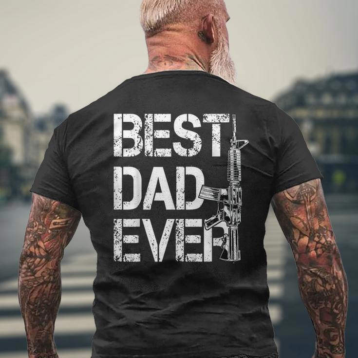 Best Dad Ever Pro Gun Fathers Day Gift Mens Back Print T-shirt Gifts for Old Men