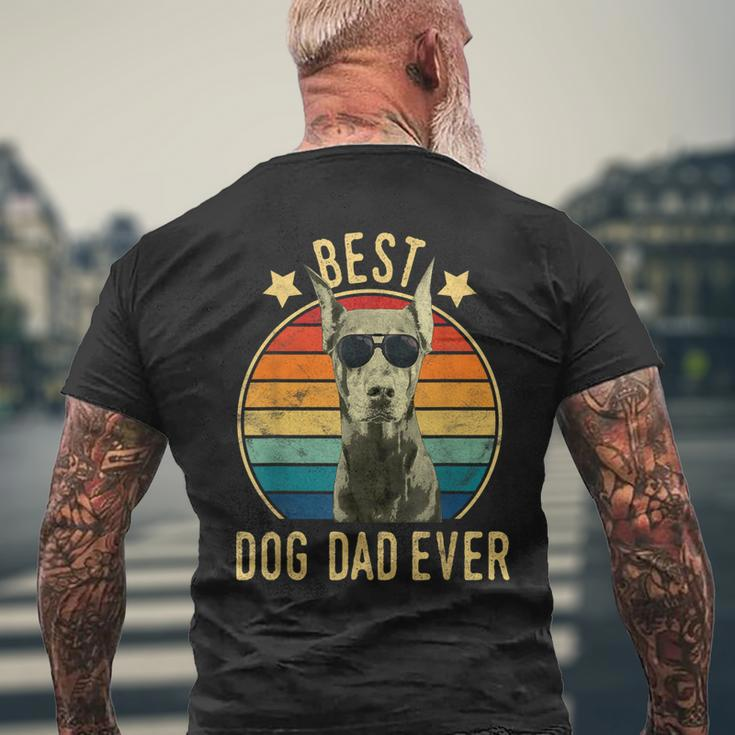 Best Dog Dad Ever Doberman Pinscher Fathers Day Men's Back Print T-shirt Gifts for Old Men