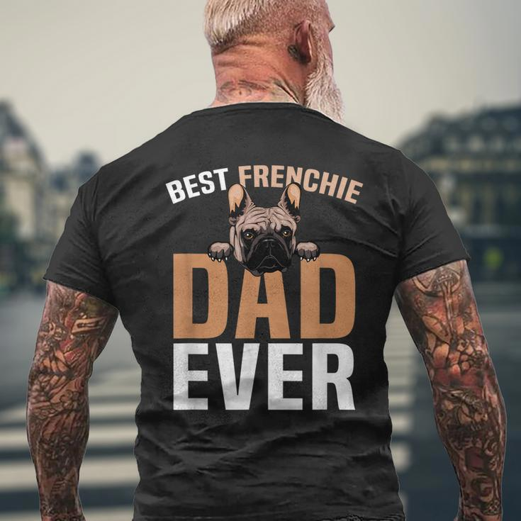 Best Frenchie Dad Ever French Bulldog Cute Men's Back Print T-shirt Gifts for Old Men