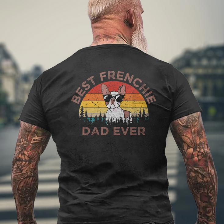 Best Frenchie Dad Ever French Bulldog Dog Owner Men's Back Print T-shirt Gifts for Old Men
