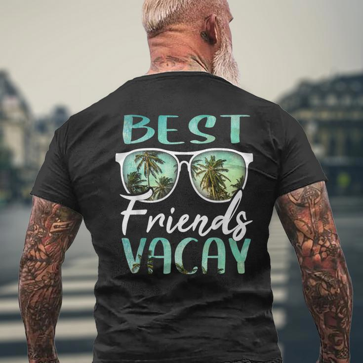 Best Friends Vacay Vacation Squad Group Cruise Drinking Fun Men's Crewneck Short Sleeve Back Print T-shirt Gifts for Old Men