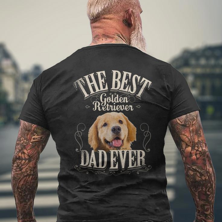 Mens Best Golden Retriever Dad Ever Dog Lover For Men Men's T-shirt Back Print Gifts for Old Men