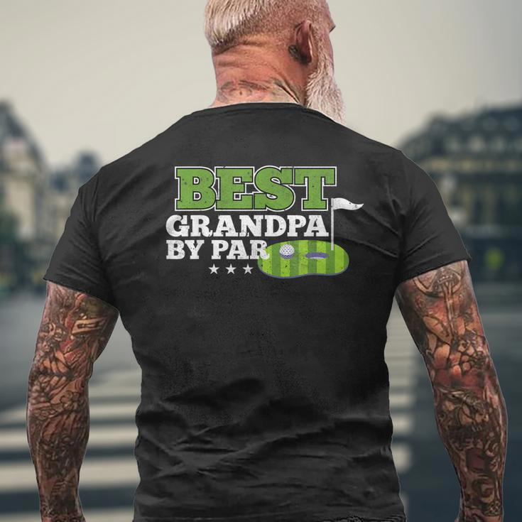 Best Grandpa By Par Fathers Day Golf Sports Lover Grandpa Men's Back Print T-shirt Gifts for Old Men