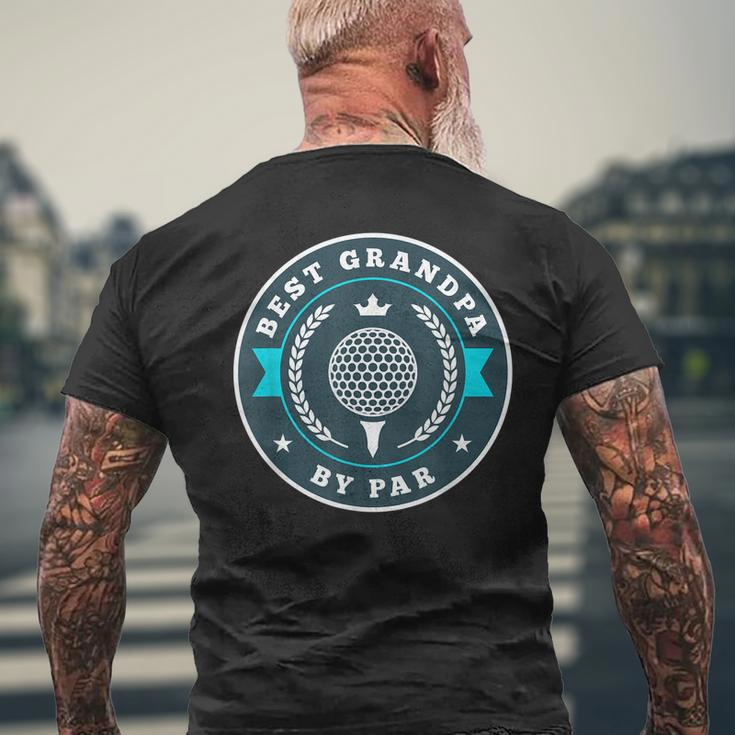 Best Grandpa By Par Golf Golfing Dad Men's Back Print T-shirt Gifts for Old Men