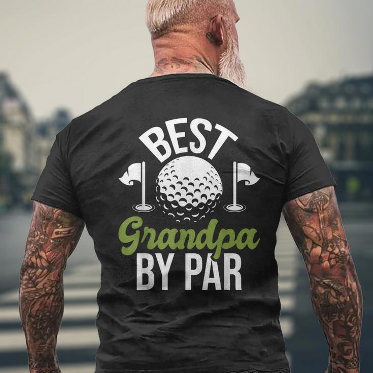 Best Grandpa By Par Granddad Golf Golfer Men's Back Print T-shirt Gifts for Old Men