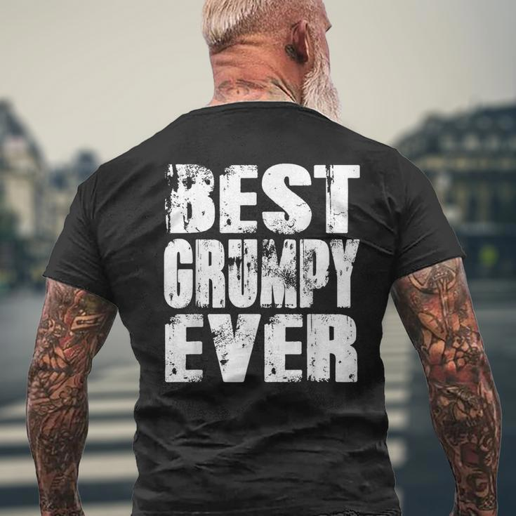 Best Grumpy Ever Papa Dad Fathers Day Men's Back Print T-shirt Gifts for Old Men