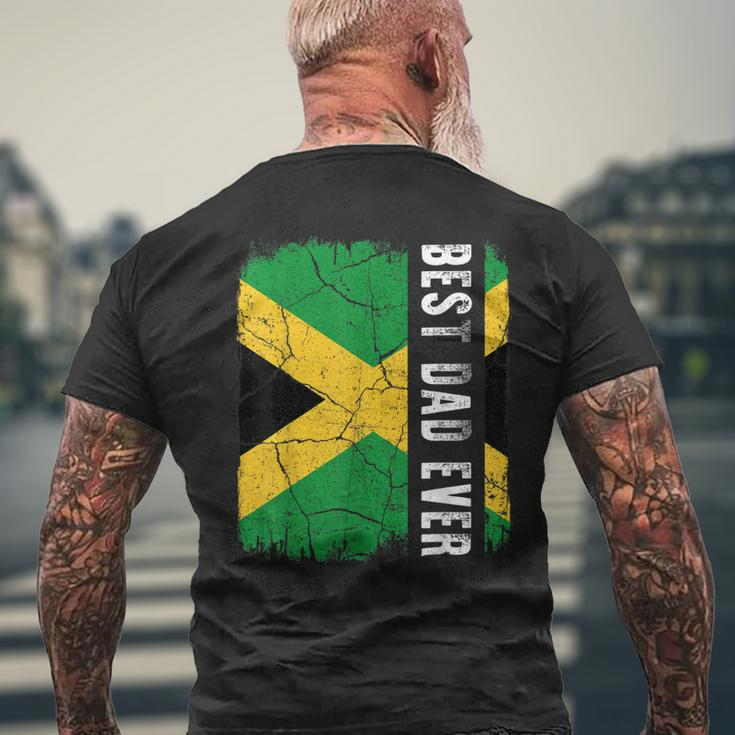 Best Jamaican Dad Ever Jamaica Daddy Fathers Day Men's T-shirt Back Print Gifts for Old Men