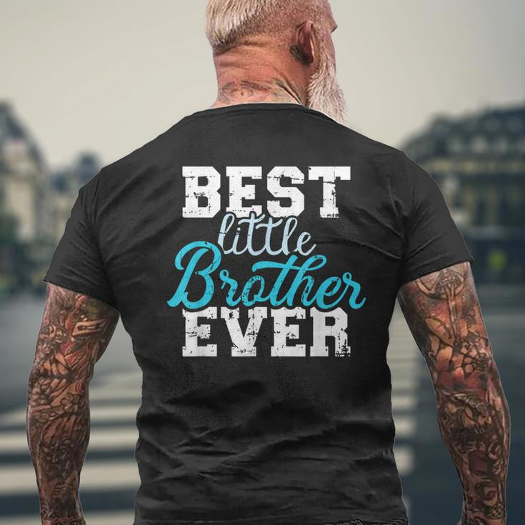 Best Little Brother Ever Mens Back Print T-shirt Gifts for Old Men