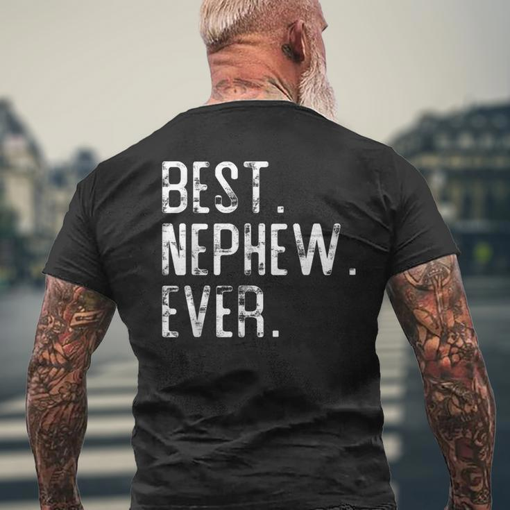 Best Nephew Ever Father’S Day Gift For Nephew Uncle Auntie Mens Back Print T-shirt Gifts for Old Men