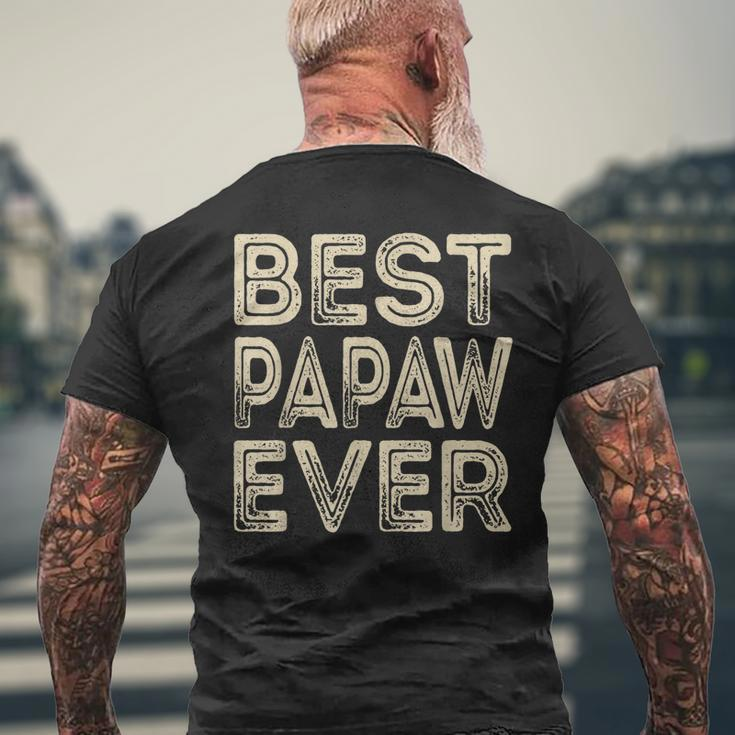 Best Papaw Ever Grandpa Dad Fathers Day Men's Back Print T-shirt Gifts for Old Men