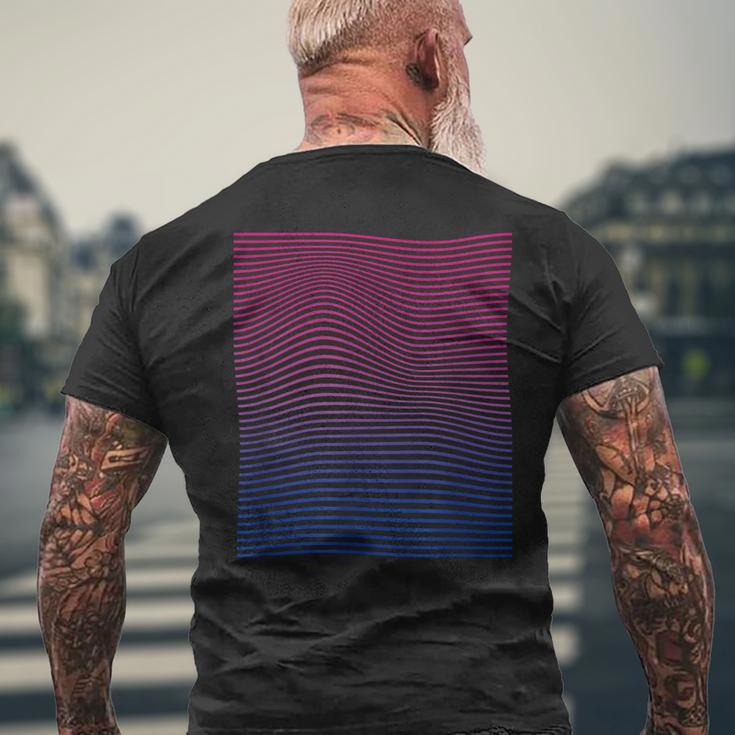 Bisexual Pride Subtle Bi Men's Back Print T-shirt Gifts for Old Men