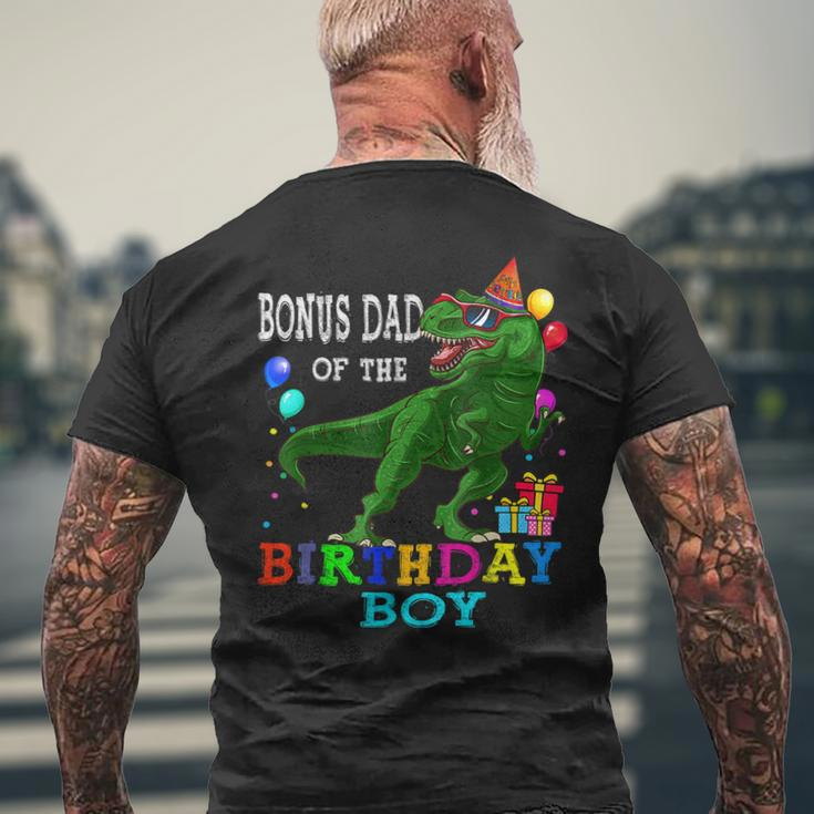 Bonus Dad Of The Birthday BoyRex Rawr Dinosaur Birthday Bbjvlc Men's Back Print T-shirt Gifts for Old Men