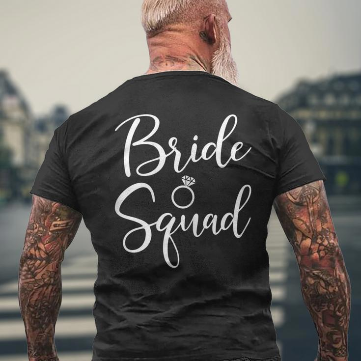 Bride Squad Wedding Bridesmaid Bridal Men's T-shirt Back Print Gifts for Old Men