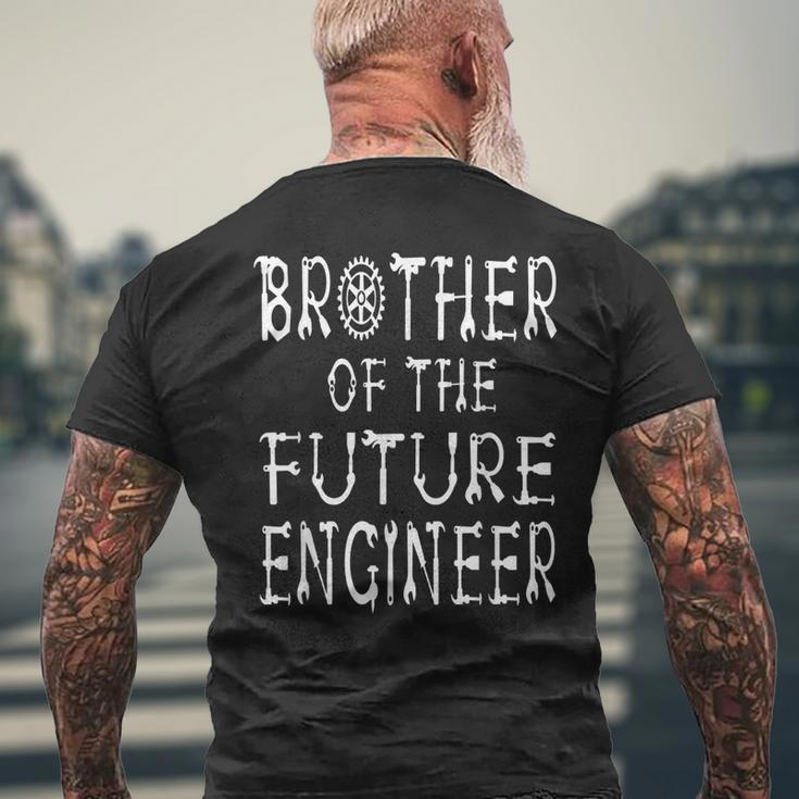 Brother Of The Future Engineer Kids Mechanic Birthday Party Mens Back Print T-shirt Gifts for Old Men