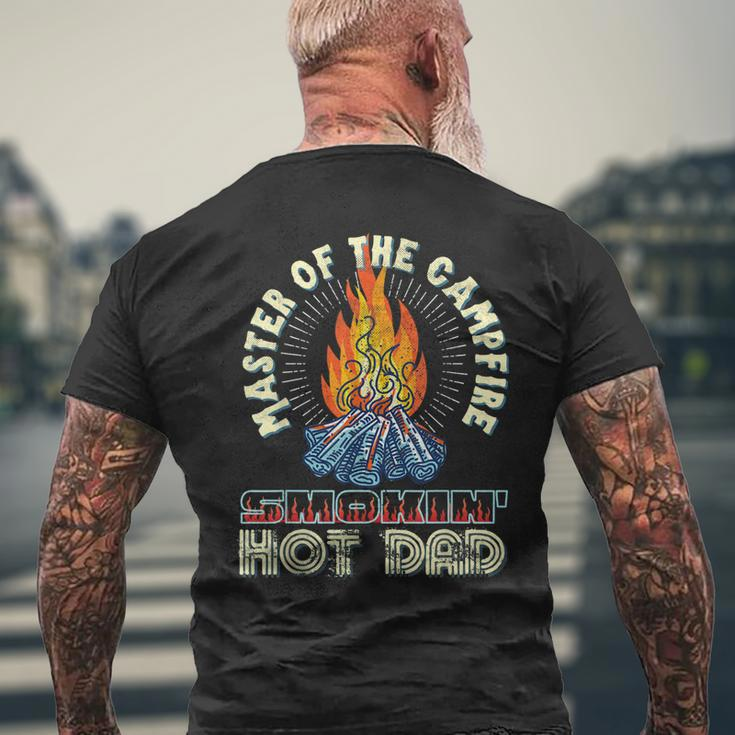 Campfire Master Smoking Hot Dadbod Vintage Distressed Retro Men's Back Print T-shirt Gifts for Old Men
