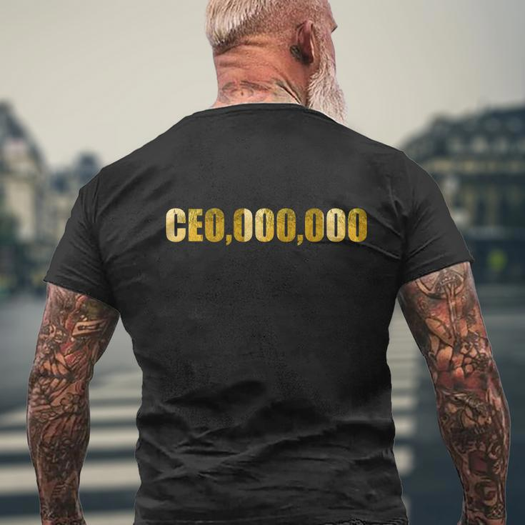 Ceo000000 Entrepreneur Limited Edition Men's Crewneck Short Sleeve Back Print T-shirt Gifts for Old Men