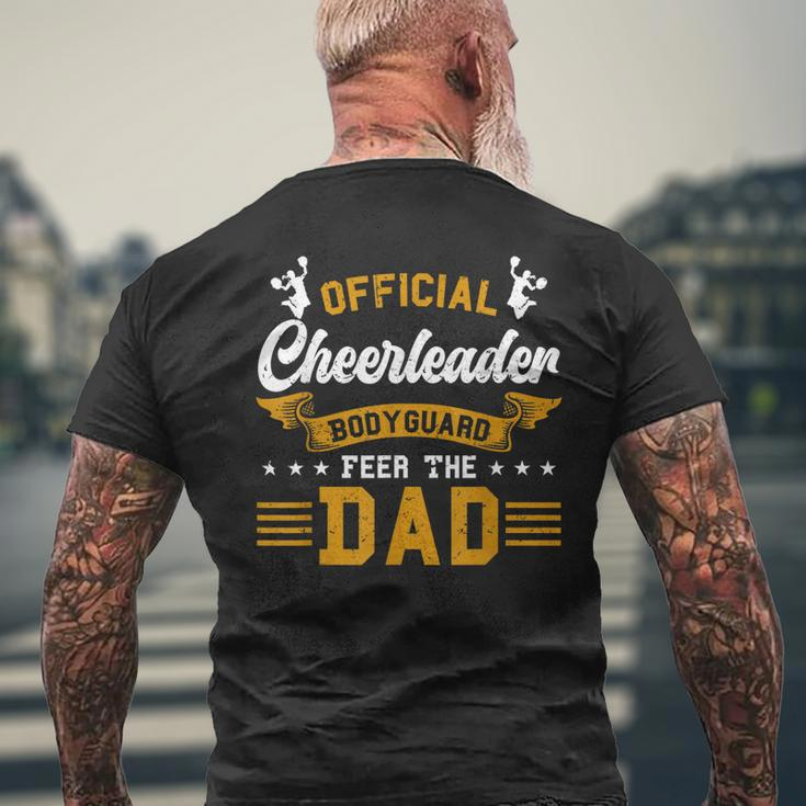 Cheer Dad Fathers Day Official Cheerleader Bodyguard Gift For Mens Mens Back Print T-shirt Gifts for Old Men